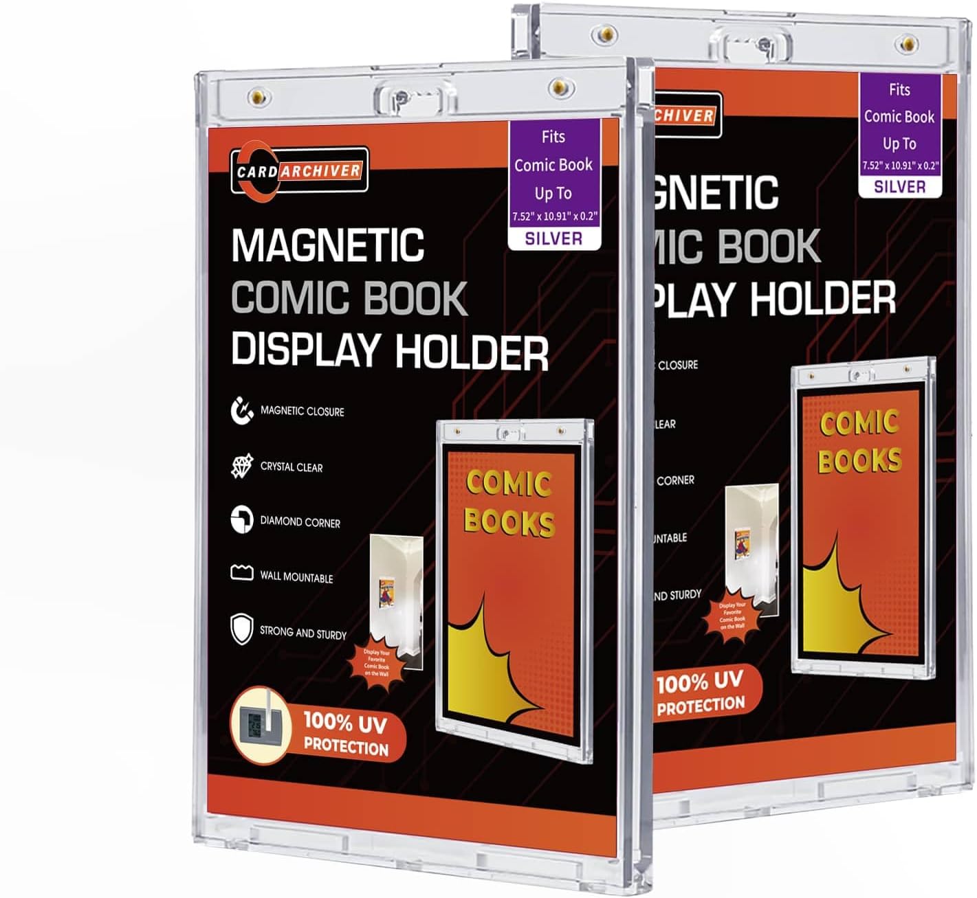 Comic Book Acrylic Slab Display Case - Magnetic Showcase